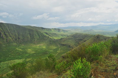 Scenic view of landscape against sky