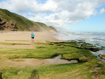 Man standing on beach