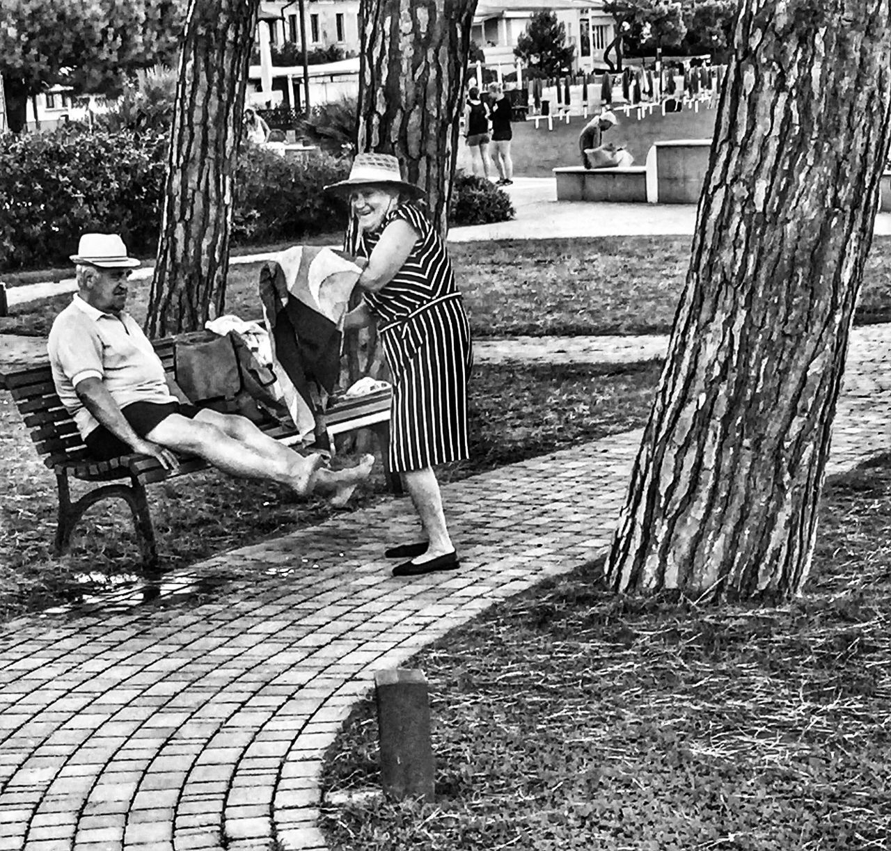 Italy. Fun. Old couple,Young At Heart