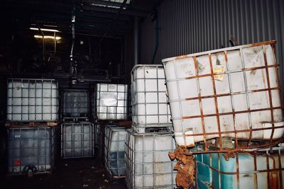 Interior of abandoned factory