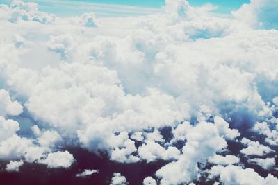 Aerial view of cloudy sky