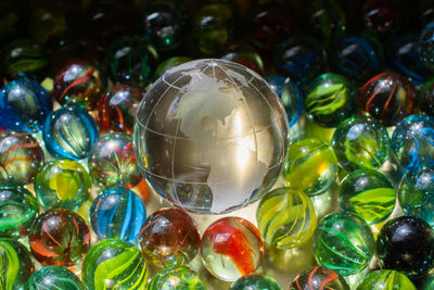 Full frame shot of marbles