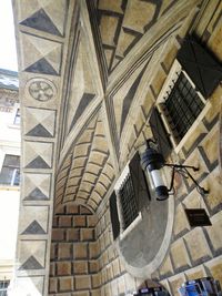 Low angle view of ceiling