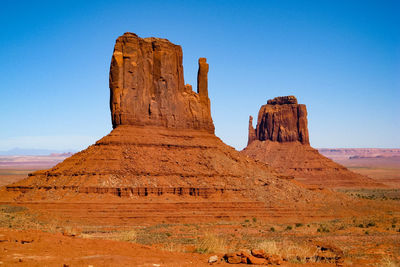 Rock formations in desert