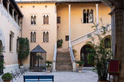 Main entrance of the ducal palace of gandia.