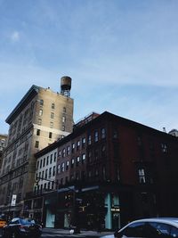 Low angle view of buildings against sky