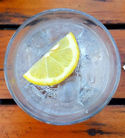 Close-up of drink on table