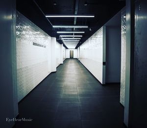 Empty corridor of building