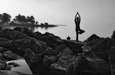 Woman doing yoga