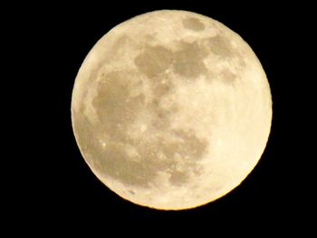 Low angle view of moon in sky