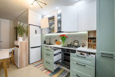 Interior of kitchen at home