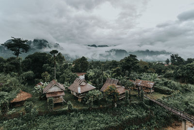 Beautiful small village in vang vieng