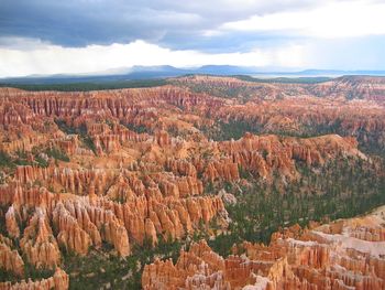 Scenic view of mountain range