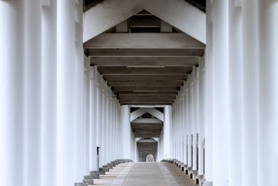 Empty corridor of building