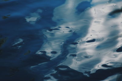 Close up of rippled water surface