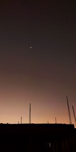 Low angle view of silhouette building against sky during sunset