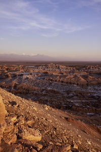 Scenic view of atacama desert