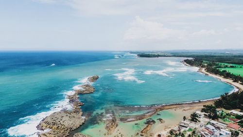 Panoramic view of sea against sky