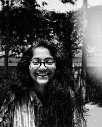Portrait of smiling young woman