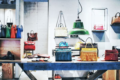 Full frame shot of containers in shop