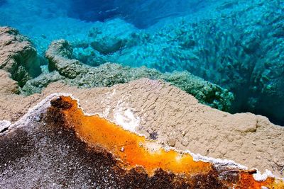 Rocks in sea