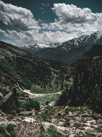 Scenic view of landscape against sky