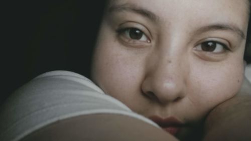 Close-up portrait of boy