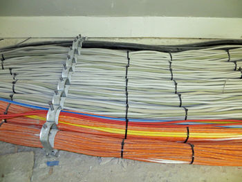 Stack of multi colored pencils