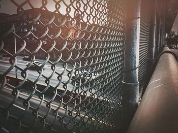 Close-up of chainlink fence