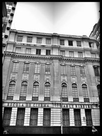 Low angle view of building against sky