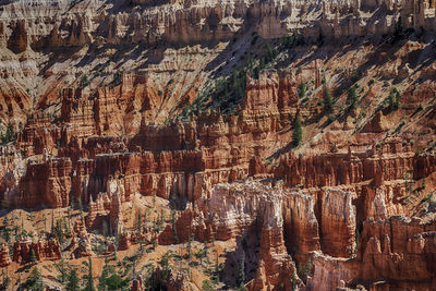 Full frame shot of red rocks