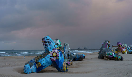 Sculpture at beach