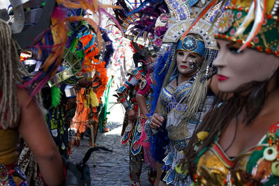 Women in costumes during carnival