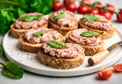 Close-up of food in plate