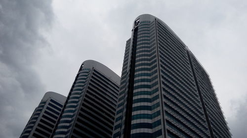 Low angle view of modern office building