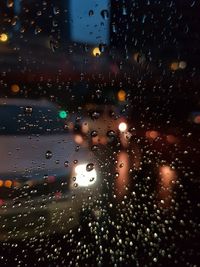 Raindrops on glass window