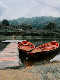 Boat in lake