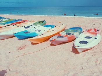 Panoramic view of beach against sky