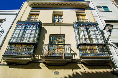 Low angle view of apartment building