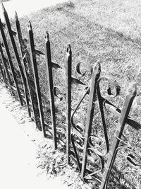 Close-up of fence