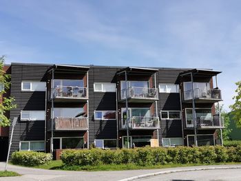 Low angle view of building against sky