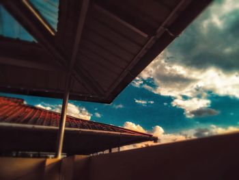 Low angle view of building against sky