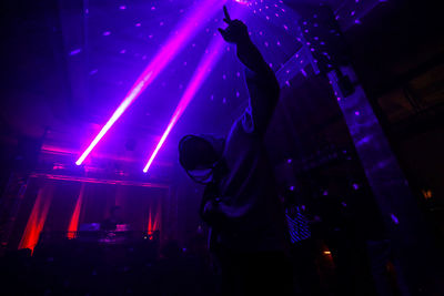 Crowd at music concert