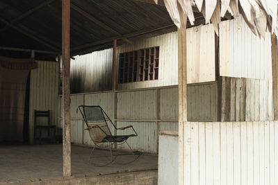 Interior of abandoned building