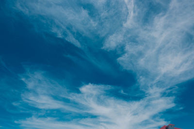 Low angle view of clouds in sky