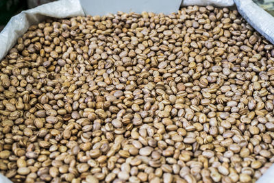 Beans for sale at the famous and grandiose são joaquim fair in salvador, bahia, brazil.