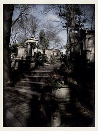 View of built structure with trees in background