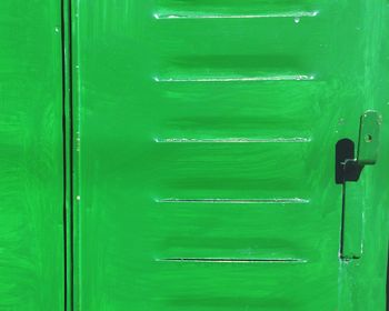 Close-up of closed wooden door