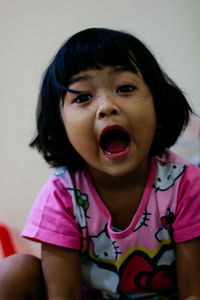 Portrait of cute girl