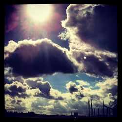 Low angle view of cloudy sky